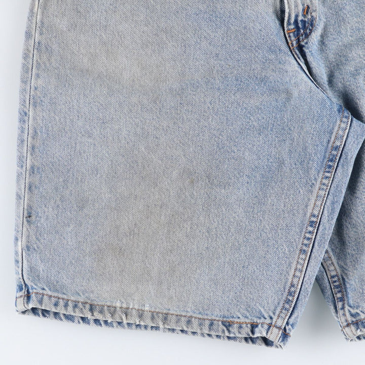 90'S Levi's 560 LOOSE FIT Orange Tab Denim Shorts Men's W33 Vintage cotton Blue type light blue Vintage Second Hand