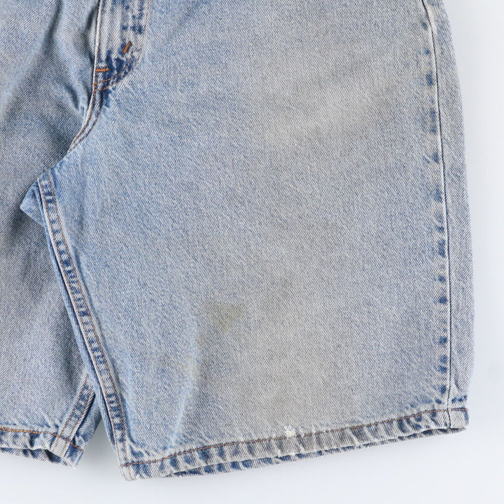 90'S Levi's 560 LOOSE FIT Orange Tab Denim Shorts Men's W33 Vintage cotton Blue type light blue Vintage Second Hand
