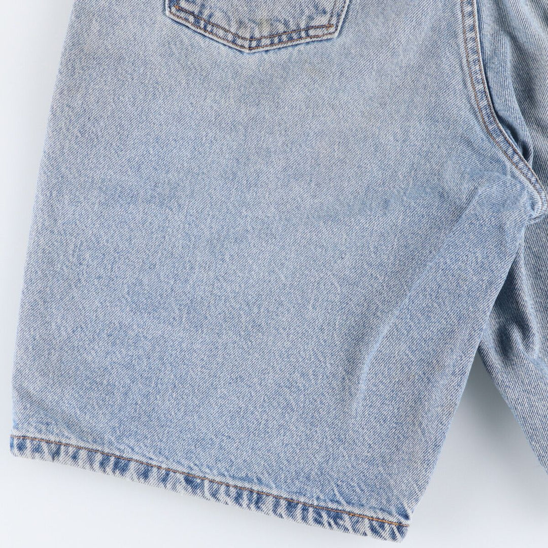 90'S Levi's 560 LOOSE FIT Orange Tab Denim Shorts Men's W33 Vintage cotton Blue type light blue Vintage Second Hand