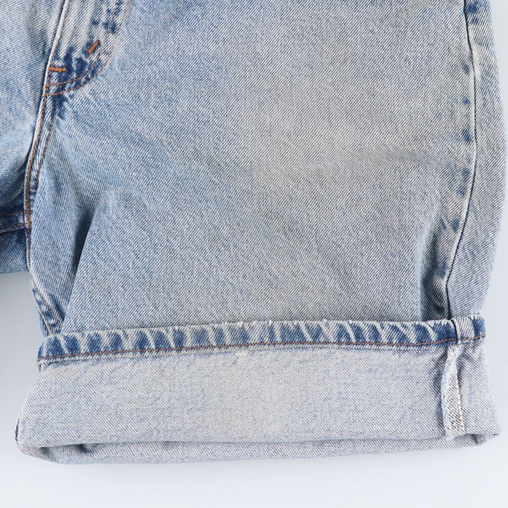 90'S Levi's 560 LOOSE FIT Orange Tab Denim Shorts Men's W33 Vintage cotton Blue type light blue Vintage Second Hand
