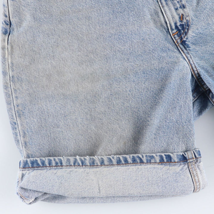 90'S Levi's 560 LOOSE FIT Orange Tab Denim Shorts Men's W33 Vintage cotton Blue type light blue Vintage Second Hand