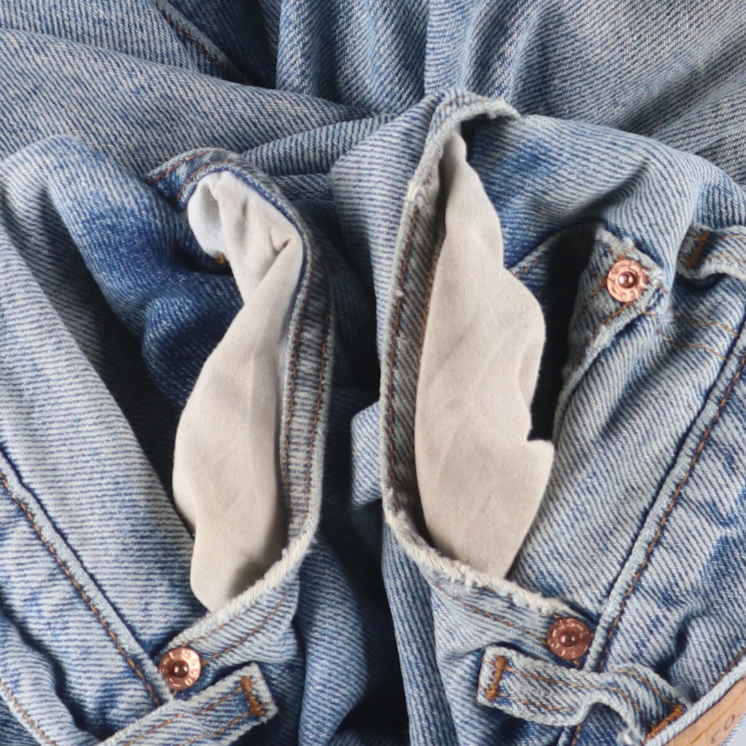90'S Levi's 560 LOOSE FIT Orange Tab Denim Shorts Men's W33 Vintage cotton Blue type light blue Vintage Second Hand
