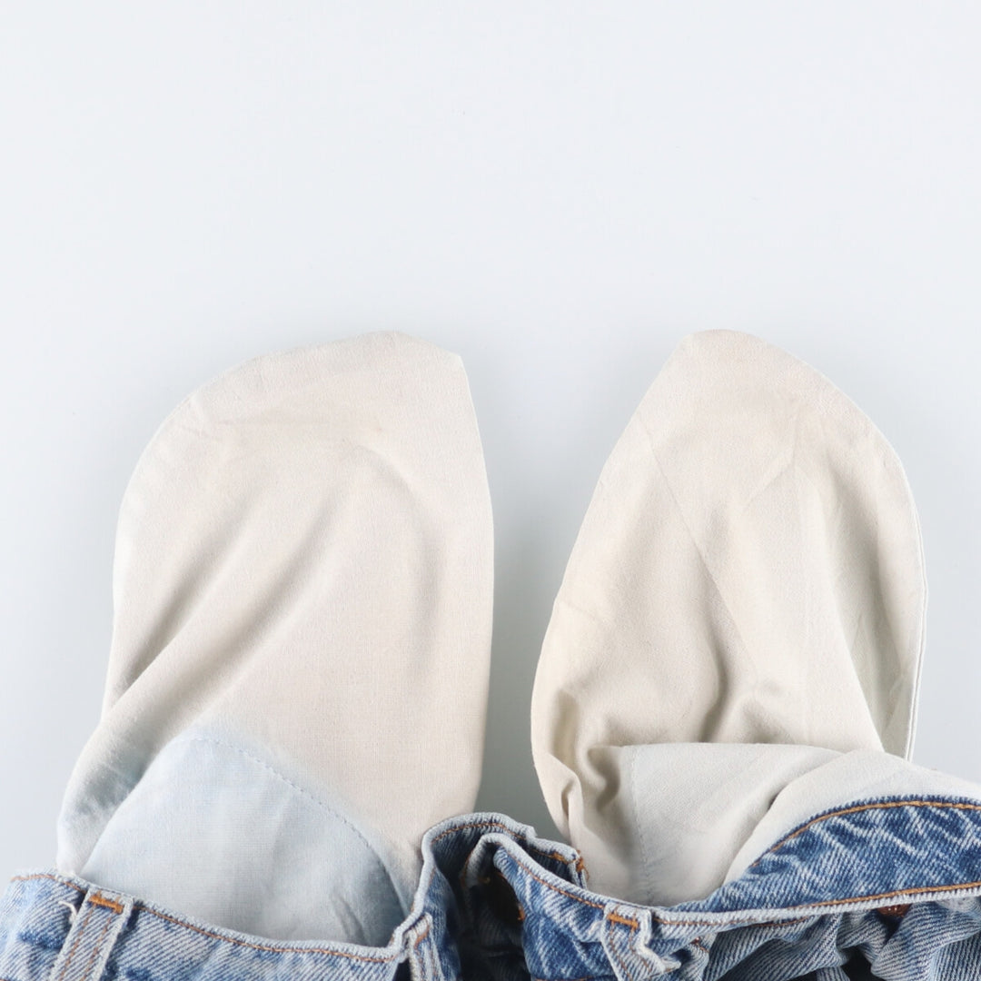 90'S Levi's 560 LOOSE FIT Orange Tab Denim Shorts Men's W33 Vintage cotton Blue type light blue Vintage Second Hand