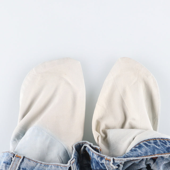 90'S Levi's 560 LOOSE FIT Orange Tab Denim Shorts Men's W33 Vintage cotton Blue type light blue Vintage Second Hand