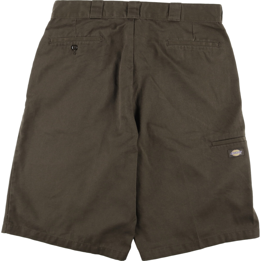 Dickies Work Shorts, Half Pants, Men's, W37 equivalent polyester brown type Vintage Second Hand