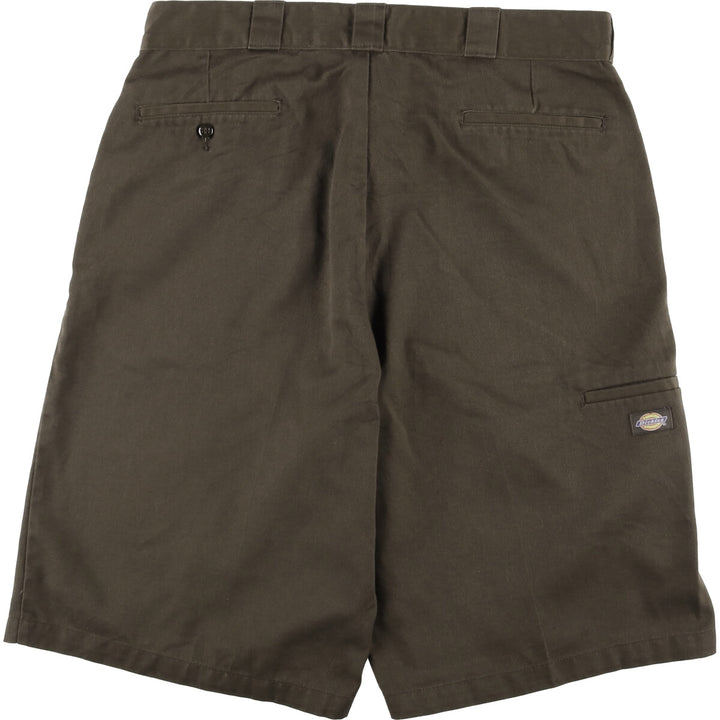 Dickies Work Shorts, Half Pants, Men's, W37 equivalent polyester brown type Vintage Second Hand