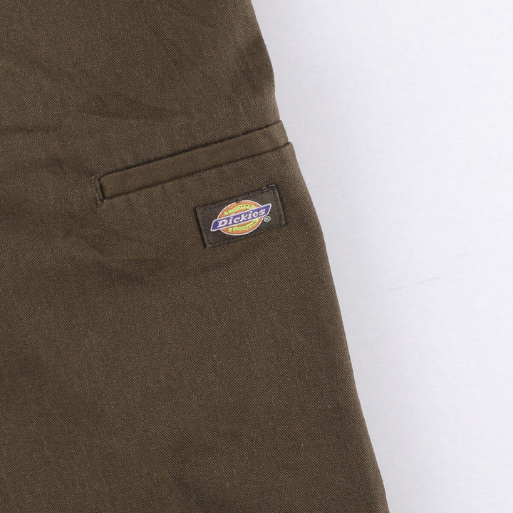 Dickies Work Shorts, Half Pants, Men's, W37 equivalent polyester brown type Vintage Second Hand