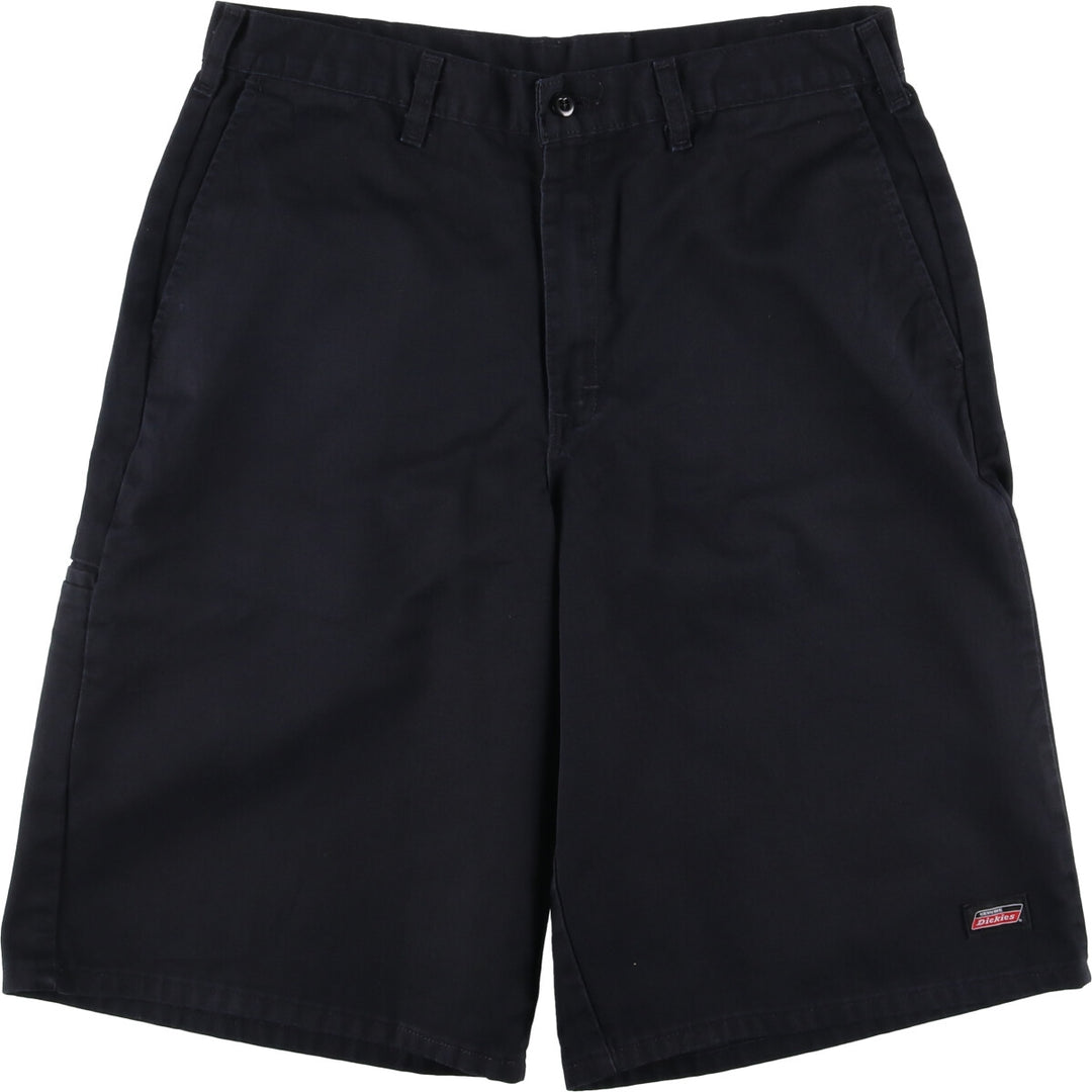 Dickies Work Shorts, Half Pants, Men's, W34 equivalent polyester black type Vintage Second Hand