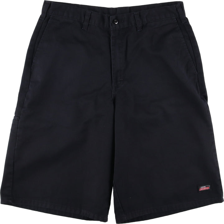 Dickies Work Shorts, Half Pants, Men's, W34 equivalent polyester black type Vintage Second Hand
