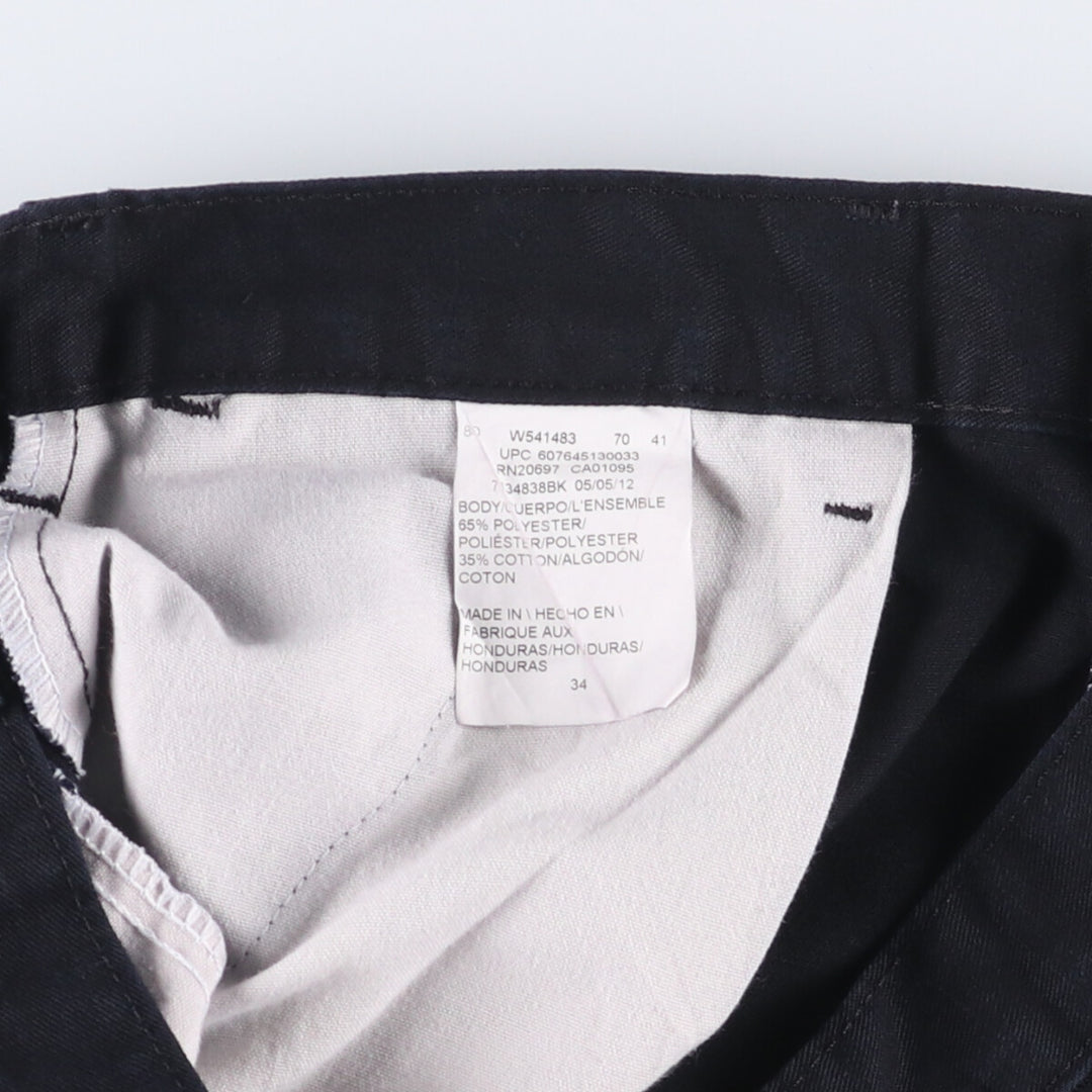 Dickies Work Shorts, Half Pants, Men's, W34 equivalent polyester black type Vintage Second Hand