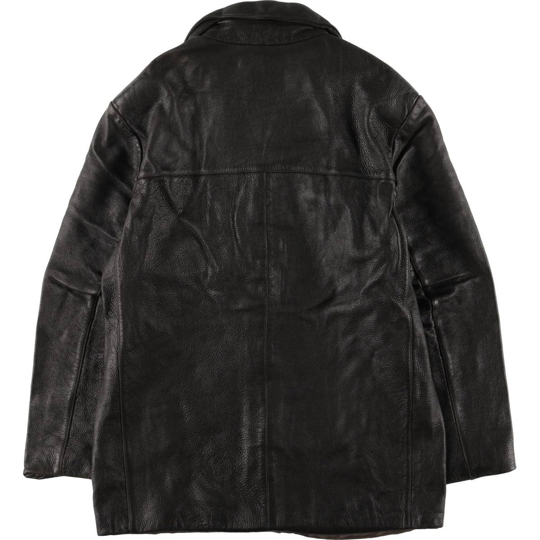 BACHRACH Leather Jacket, Men's Size S genuine leather brown type Vintage Second Hand