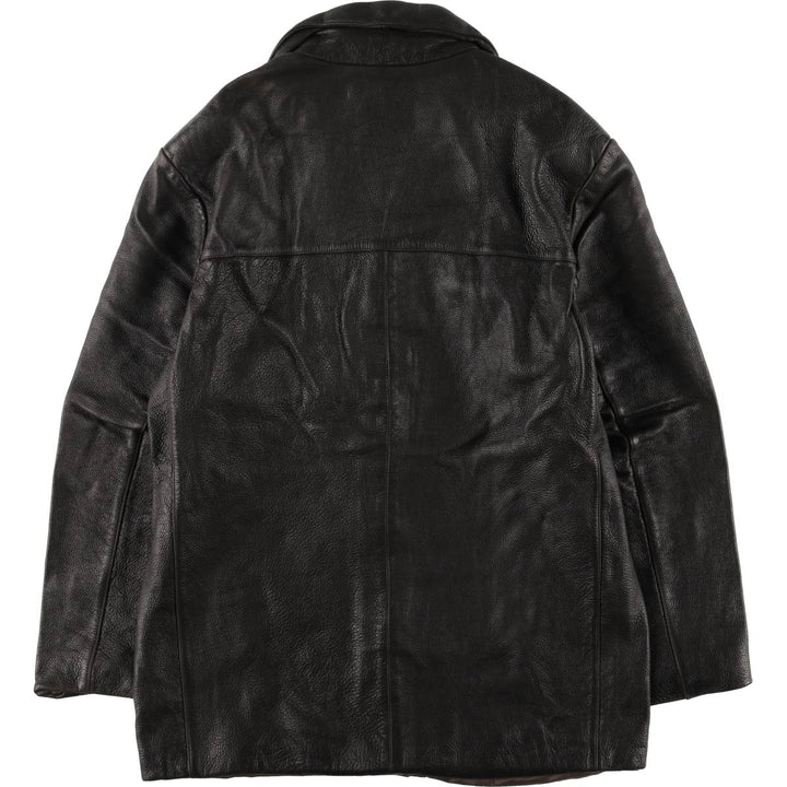 BACHRACH Leather Jacket, Men's Size S genuine leather brown type Vintage Second Hand