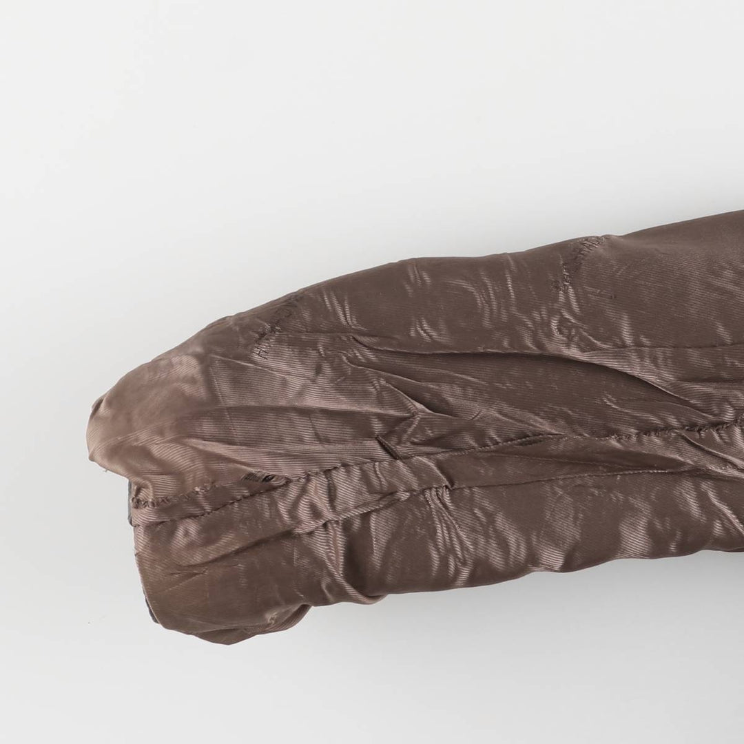 BACHRACH Leather Jacket, Men's Size S genuine leather brown type Vintage Second Hand