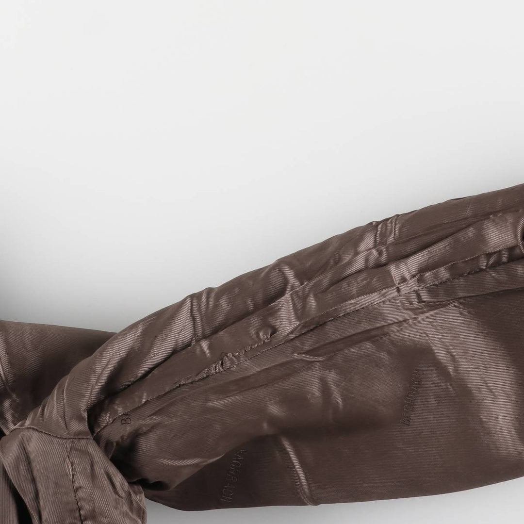 BACHRACH Leather Jacket, Men's Size S genuine leather brown type Vintage Second Hand