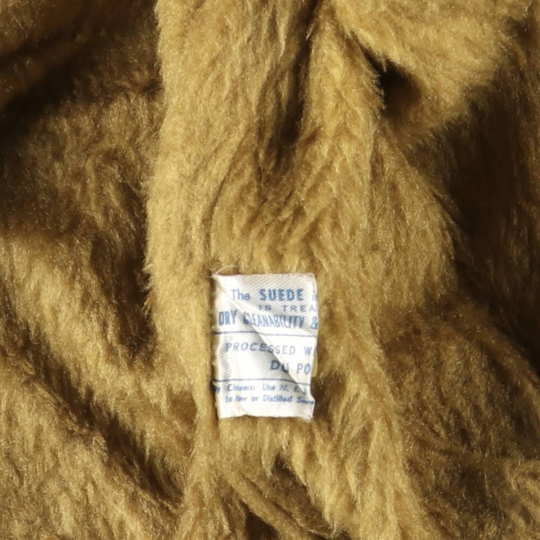 Vintage 1970'S Sears THE LEARHER SHOP padded suede leather jacket, size M, men's Genuine Leather Suede Leather brown type Vintage Second Hand