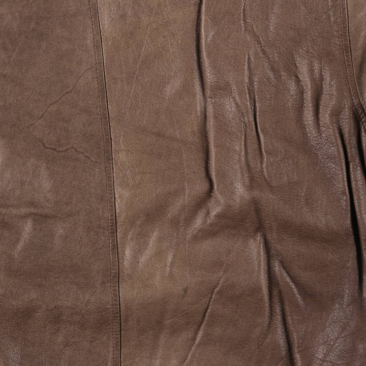 1990'S Reed A-2 Style Padded Leather Flight Jacket, Men's Size Medium, Vintage genuine leather brown type Vintage Second Hand