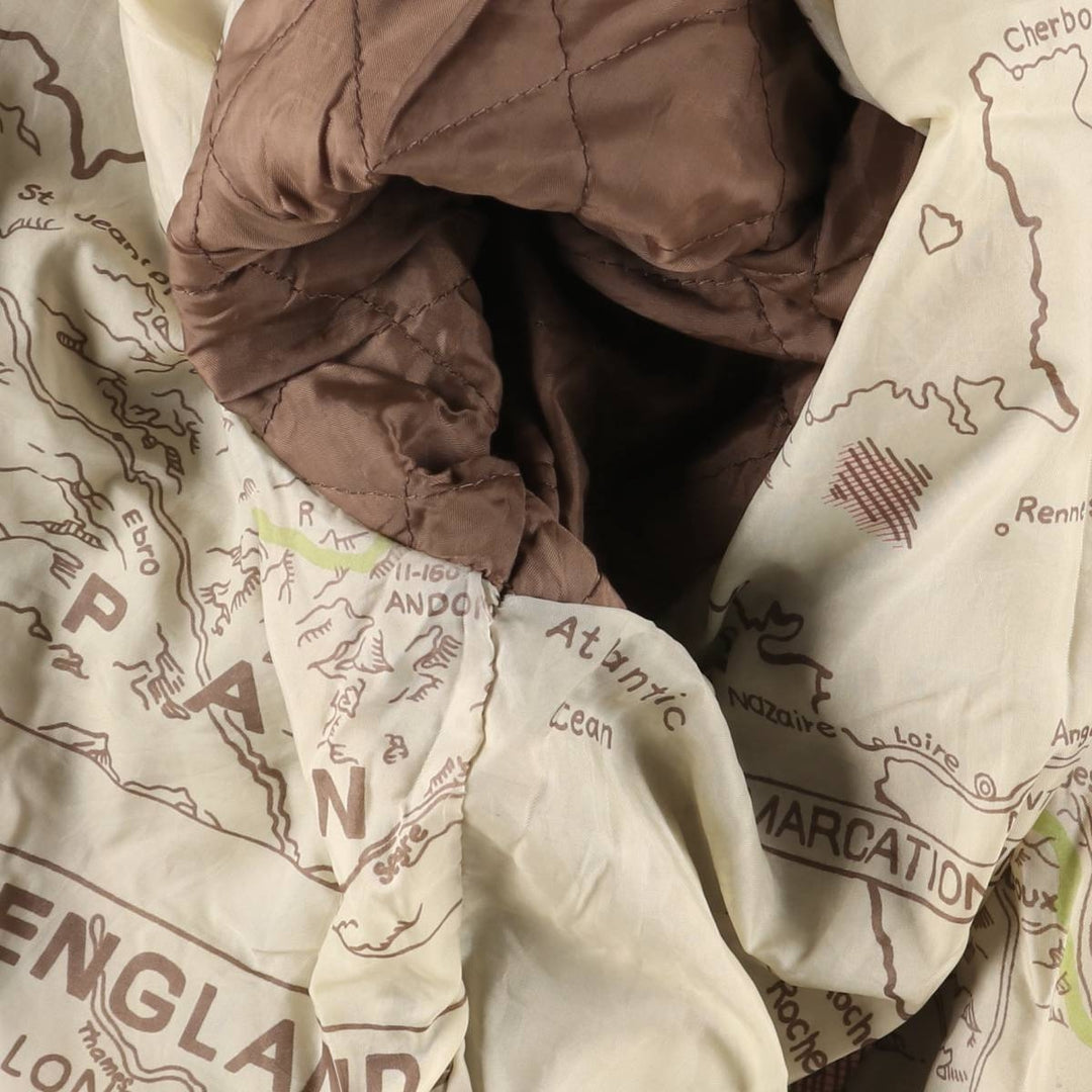 1990'S Reed A-2 Style Padded Leather Flight Jacket, Men's Size Medium, Vintage genuine leather brown type Vintage Second Hand