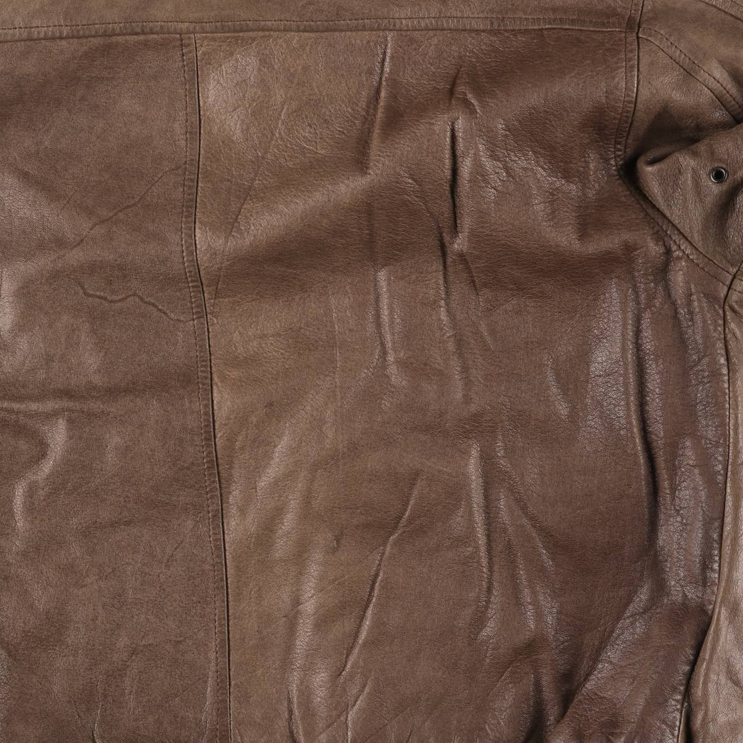 1990'S Reed A-2 Style Padded Leather Flight Jacket, Men's Size Medium, Vintage genuine leather brown type Vintage Second Hand