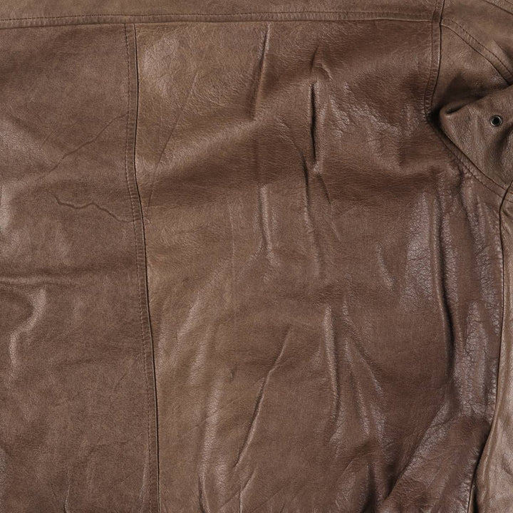 1990'S Reed A-2 Style Padded Leather Flight Jacket, Men's Size Medium, Vintage genuine leather brown type Vintage Second Hand