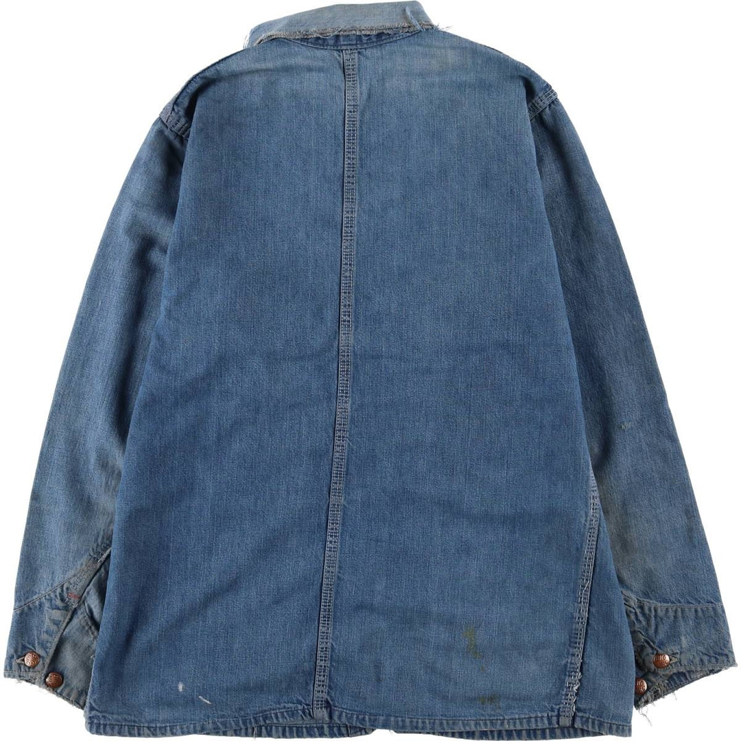 70'S JCPenney BIG MAC denim coveralls, men's size L, vintage cotton blue type Vintage Second Hand