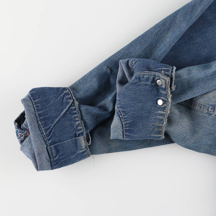 70'S JCPenney BIG MAC denim coveralls, men's size L, vintage cotton blue type Vintage Second Hand