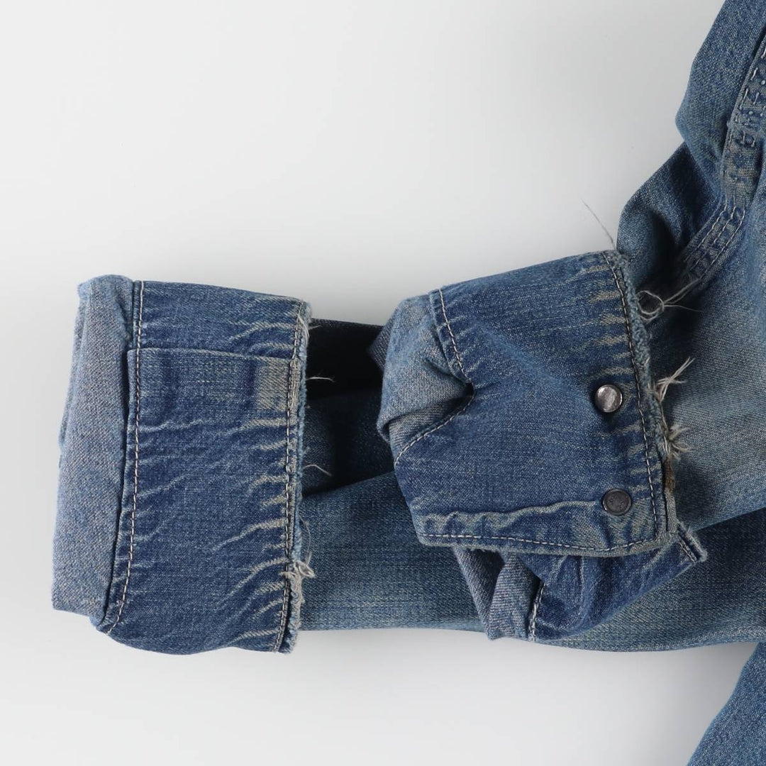 70'S JCPenney BIG MAC denim coveralls, men's size L, vintage cotton blue type Vintage Second Hand