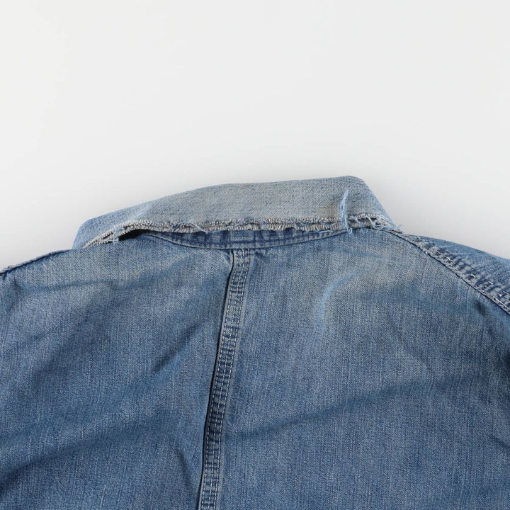 70'S JCPenney BIG MAC denim coveralls, men's size L, vintage cotton blue type Vintage Second Hand