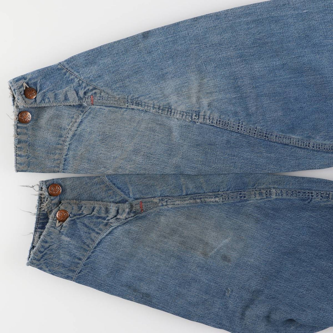 70'S JCPenney BIG MAC denim coveralls, men's size L, vintage cotton blue type Vintage Second Hand