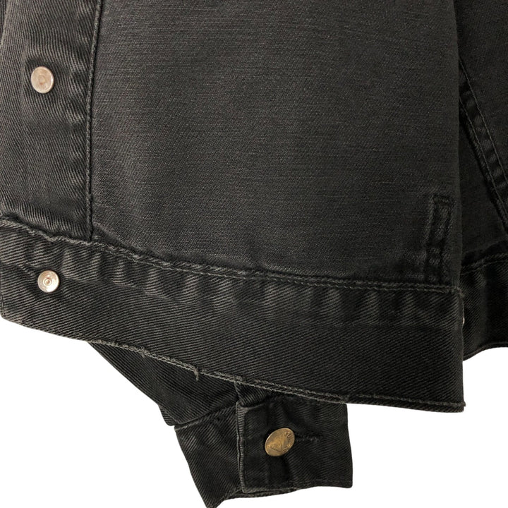 90'S Guess BY GEORGES MARCIANO Black Denim Jacket, Made in USA, Men's M Size, Vintage cotton black type Vintage Second Hand