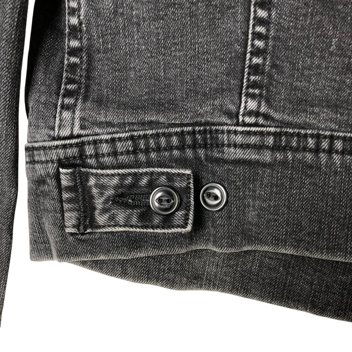 Lee Riders Black Denim Jacket, Jean Jacket, Men's M Size cotton black type Vintage Second Hand