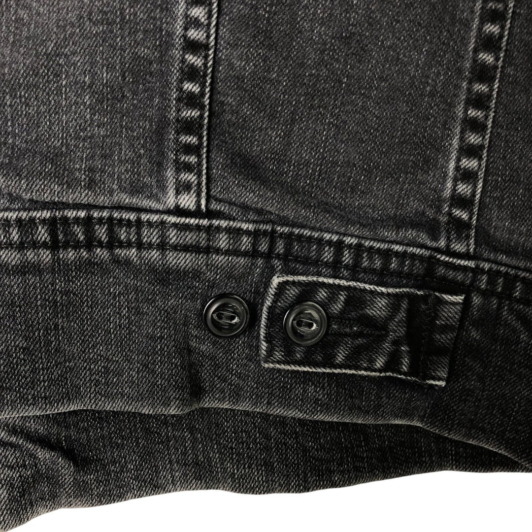 Lee Riders Black Denim Jacket, Jean Jacket, Men's M Size cotton black type Vintage Second Hand