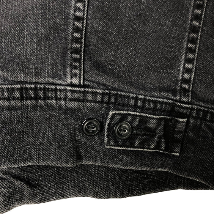 Lee Riders Black Denim Jacket, Jean Jacket, Men's M Size cotton black type Vintage Second Hand