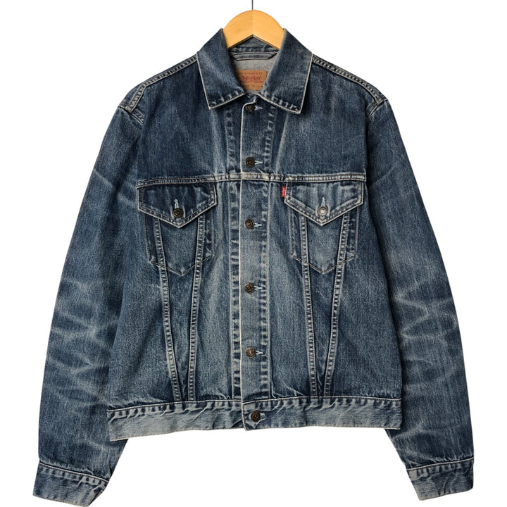 Levi's 70500-0401 Euro Model Denim Jacket, G-Jean, Men's XL Size cotton blue type Vintage Second Hand