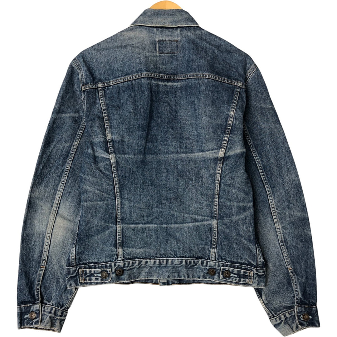 Levi's 70500-0401 Euro Model Denim Jacket, G-Jean, Men's XL Size cotton blue type Vintage Second Hand