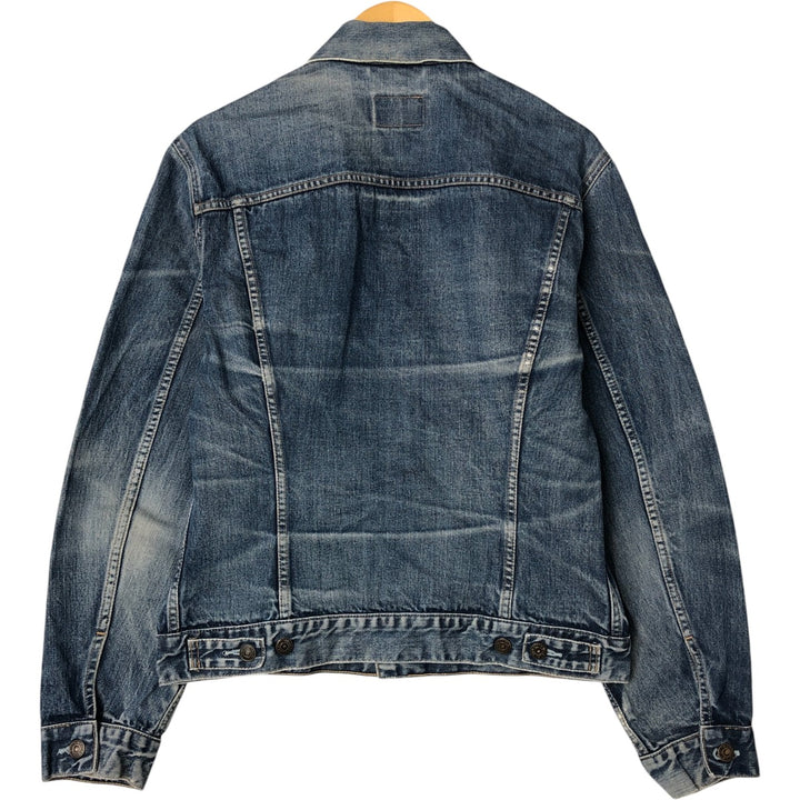 Levi's 70500-0401 Euro Model Denim Jacket, G-Jean, Men's XL Size cotton blue type Vintage Second Hand