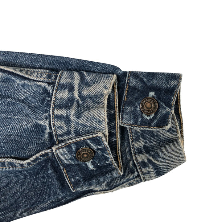 Levi's 70500-0401 Euro Model Denim Jacket, G-Jean, Men's XL Size cotton blue type Vintage Second Hand