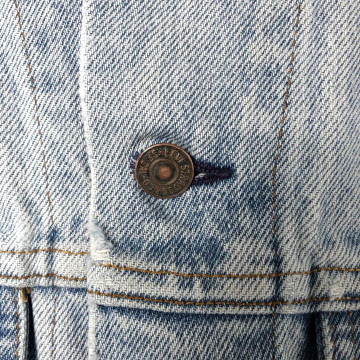 90'S Levi's 70506-0214 denim jacket, denim jacket, made in USA, men's size M, vintage cotton blue type Vintage Second Hand