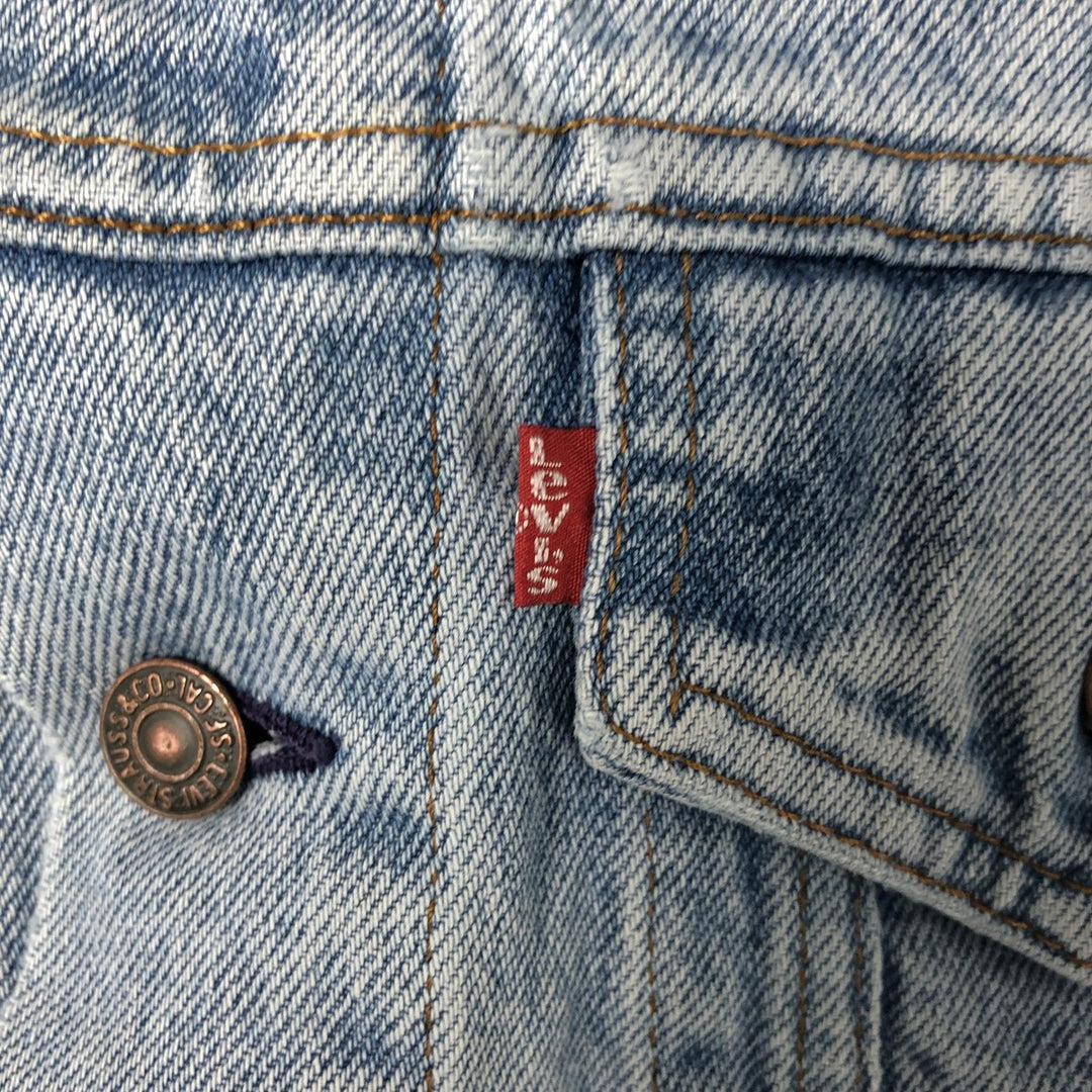 90'S Levi's 70506-0214 denim jacket, denim jacket, made in USA, men's size M, vintage cotton blue type Vintage Second Hand