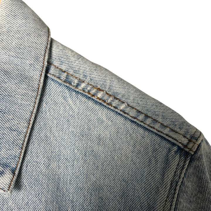 90'S Levi's 70506-0214 denim jacket, denim jacket, made in USA, men's size M, vintage cotton blue type Vintage Second Hand