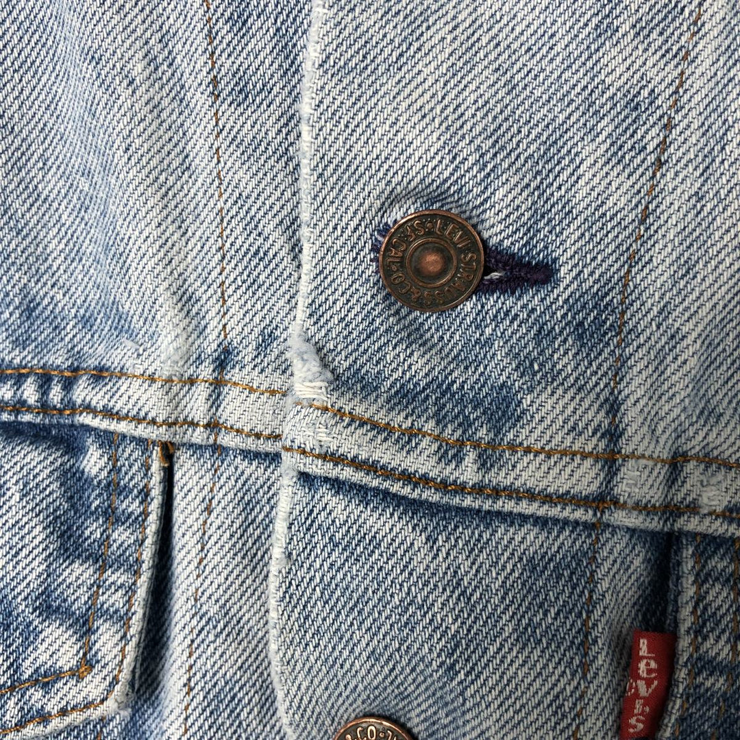90'S Levi's 70506-0214 denim jacket, denim jacket, made in USA, men's size M, vintage cotton blue type Vintage Second Hand