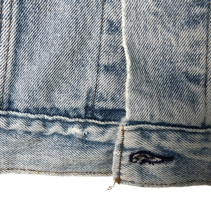 90'S Levi's 70506-0214 denim jacket, denim jacket, made in USA, men's size M, vintage cotton blue type Vintage Second Hand