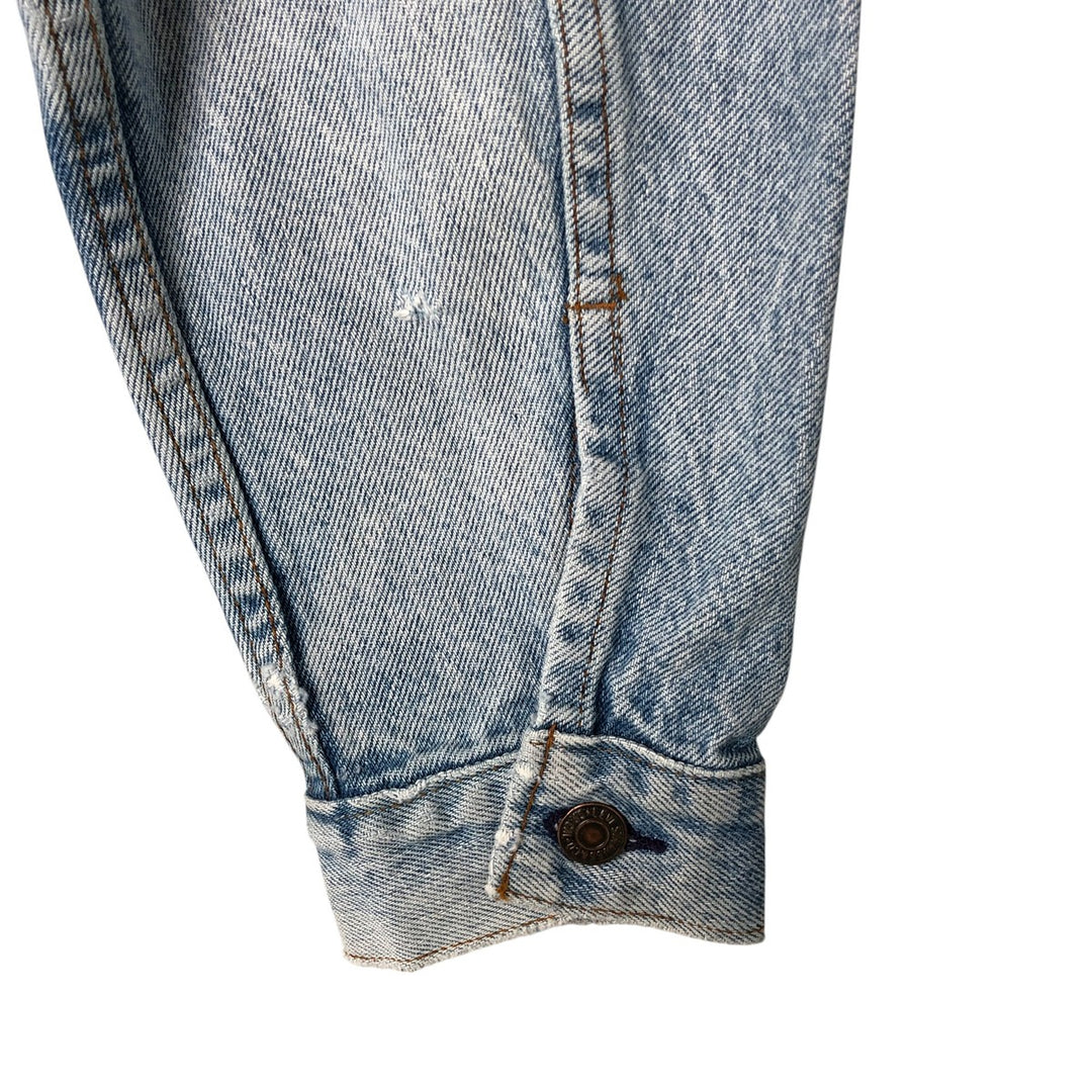 90'S Levi's 70506-0214 denim jacket, denim jacket, made in USA, men's size M, vintage cotton blue type Vintage Second Hand