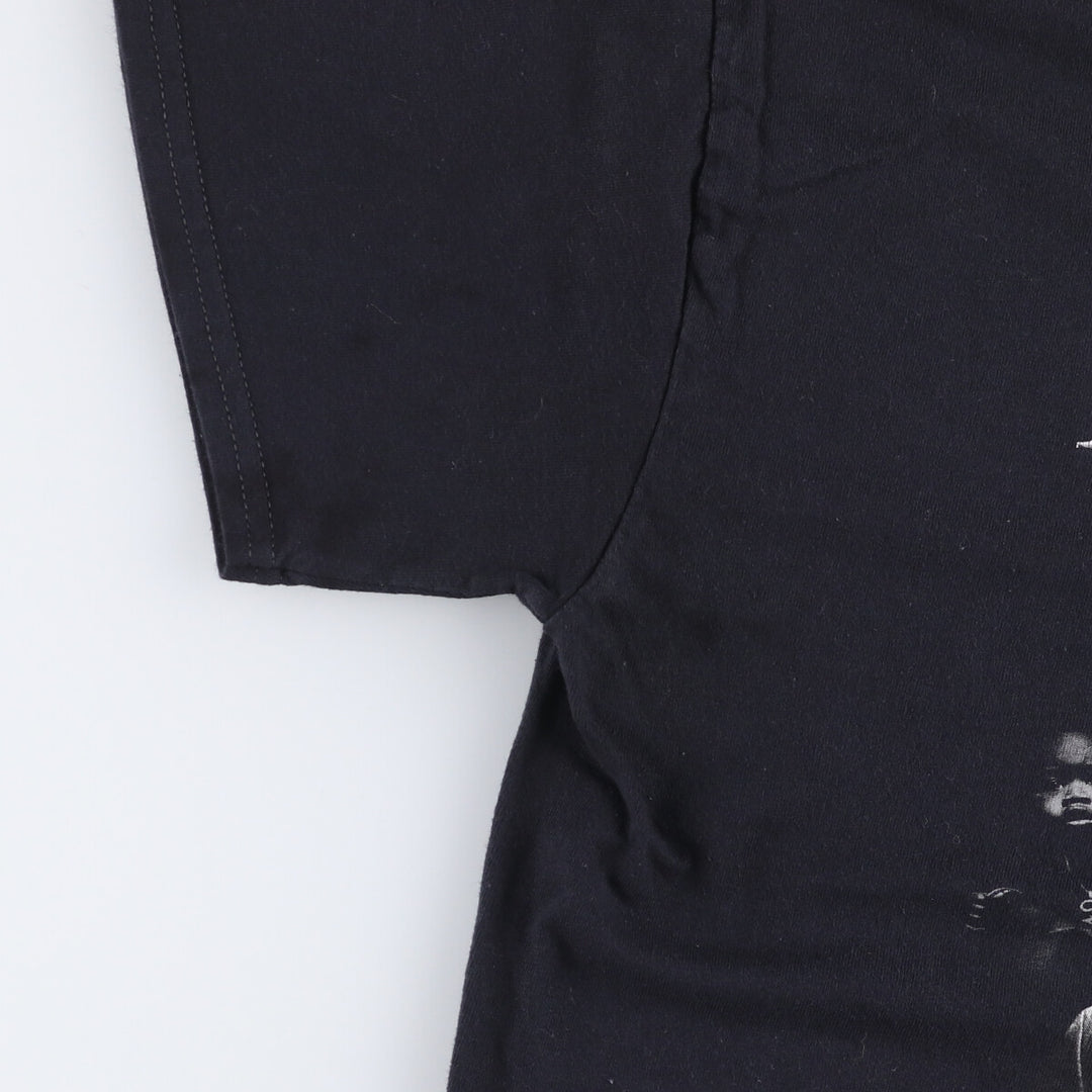POLO G Pologie Wrap T-shirt Wrap T Men's L size cotton black type Vintage Second Hand