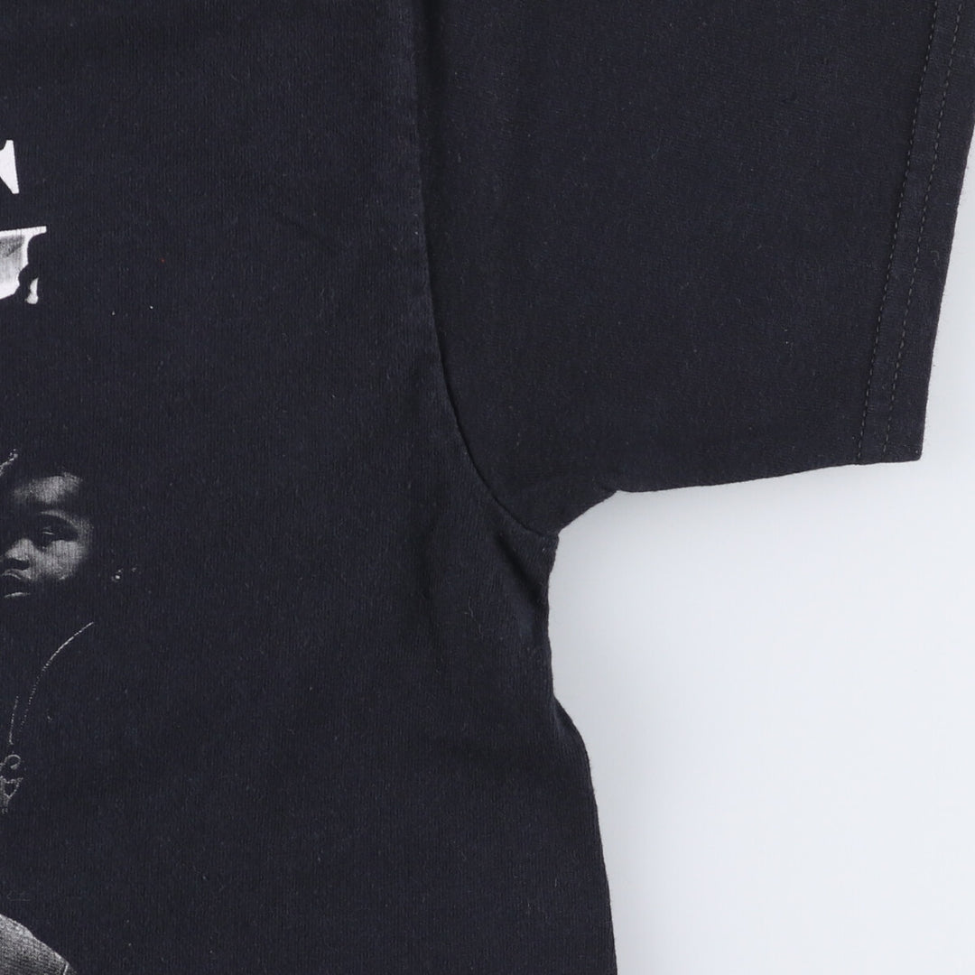 POLO G Pologie Wrap T-shirt Wrap T Men's L size cotton black type Vintage Second Hand