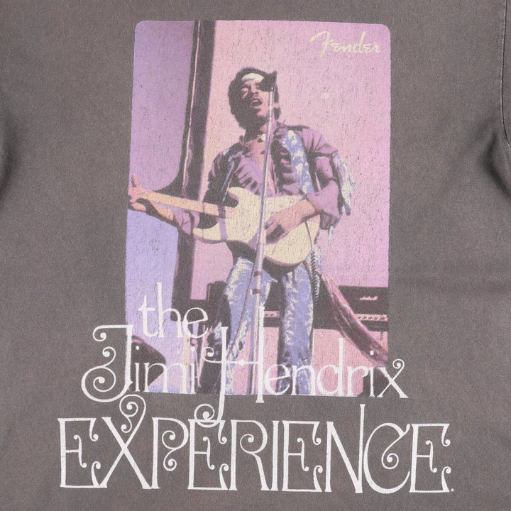 JIMI HENDRIX Jimi Hendrix Band T-shirt Band T Men's S size cotton gray type Vintage Second Hand