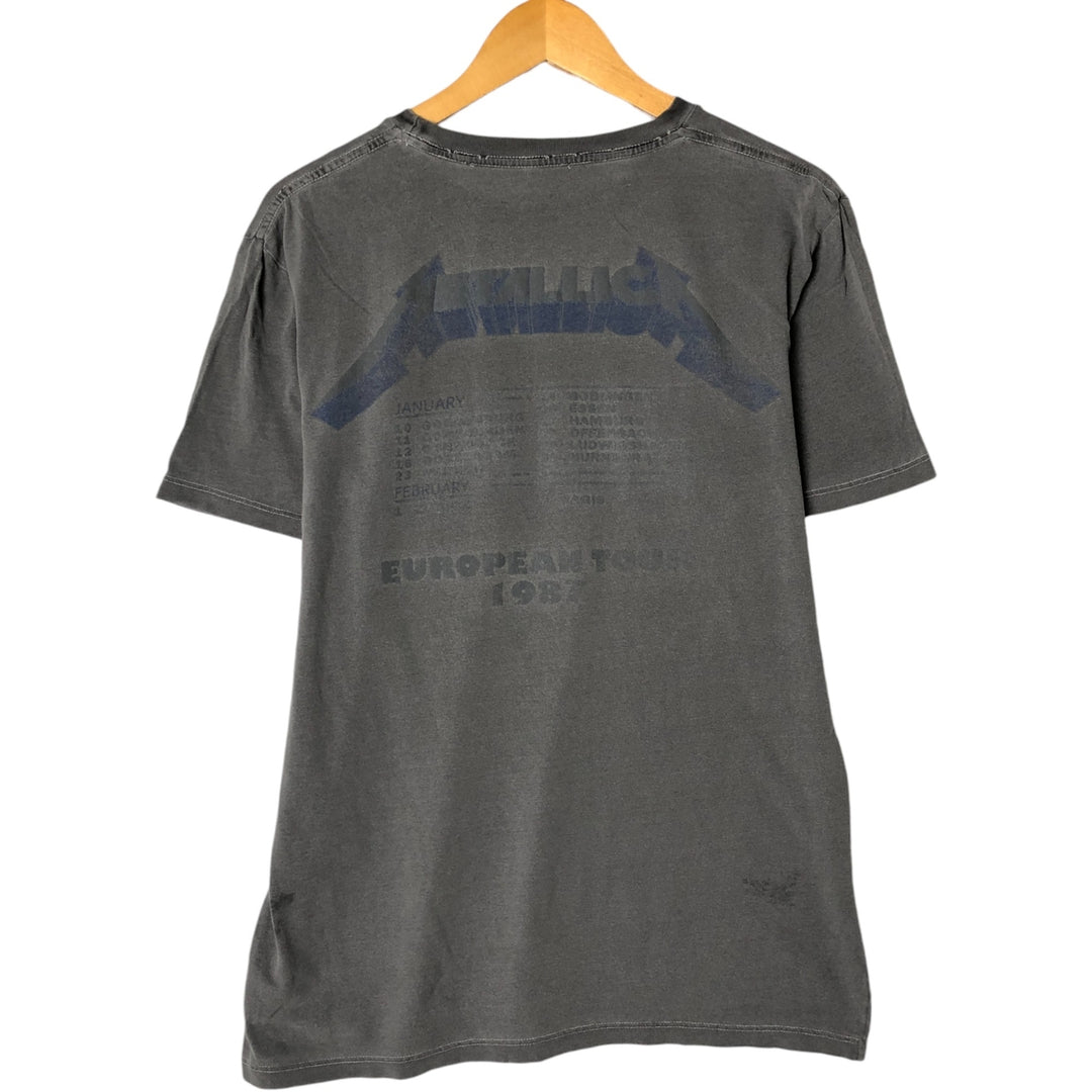 METALLICA Metallica Band T-shirt Band T Men's M size unclear gray type Vintage Second Hand