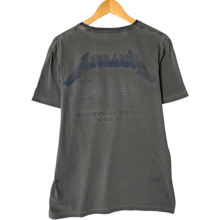 METALLICA Metallica Band T-shirt Band T Men's M size unclear gray type Vintage Second Hand