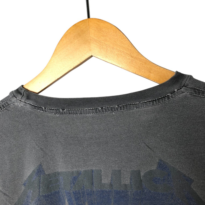 METALLICA Metallica Band T-shirt Band T Men's M size unclear gray type Vintage Second Hand