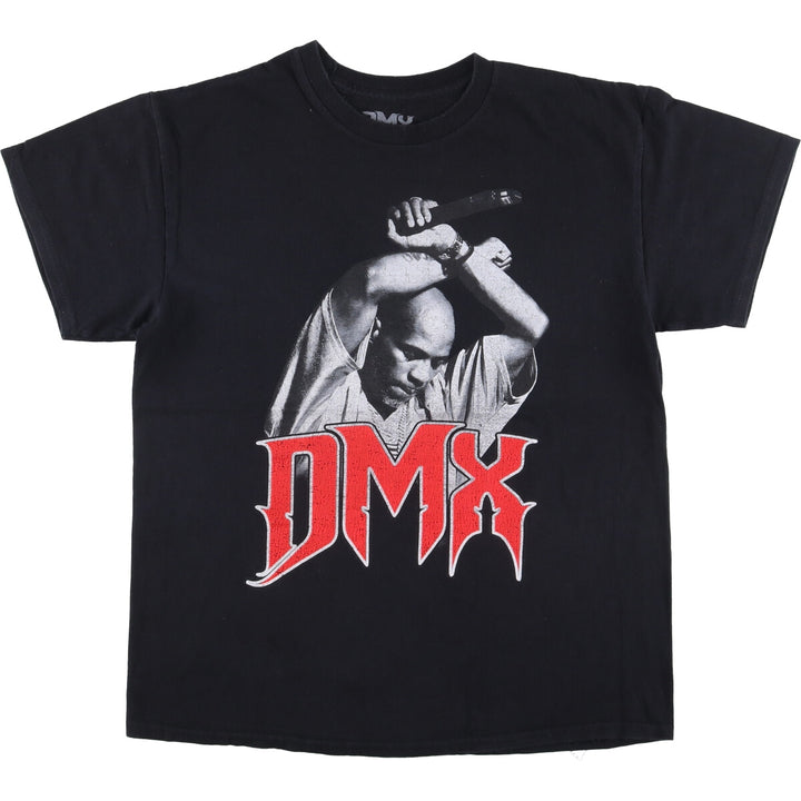 DMX Rap T-shirt, Men's L size cotton black type Vintage Second Hand