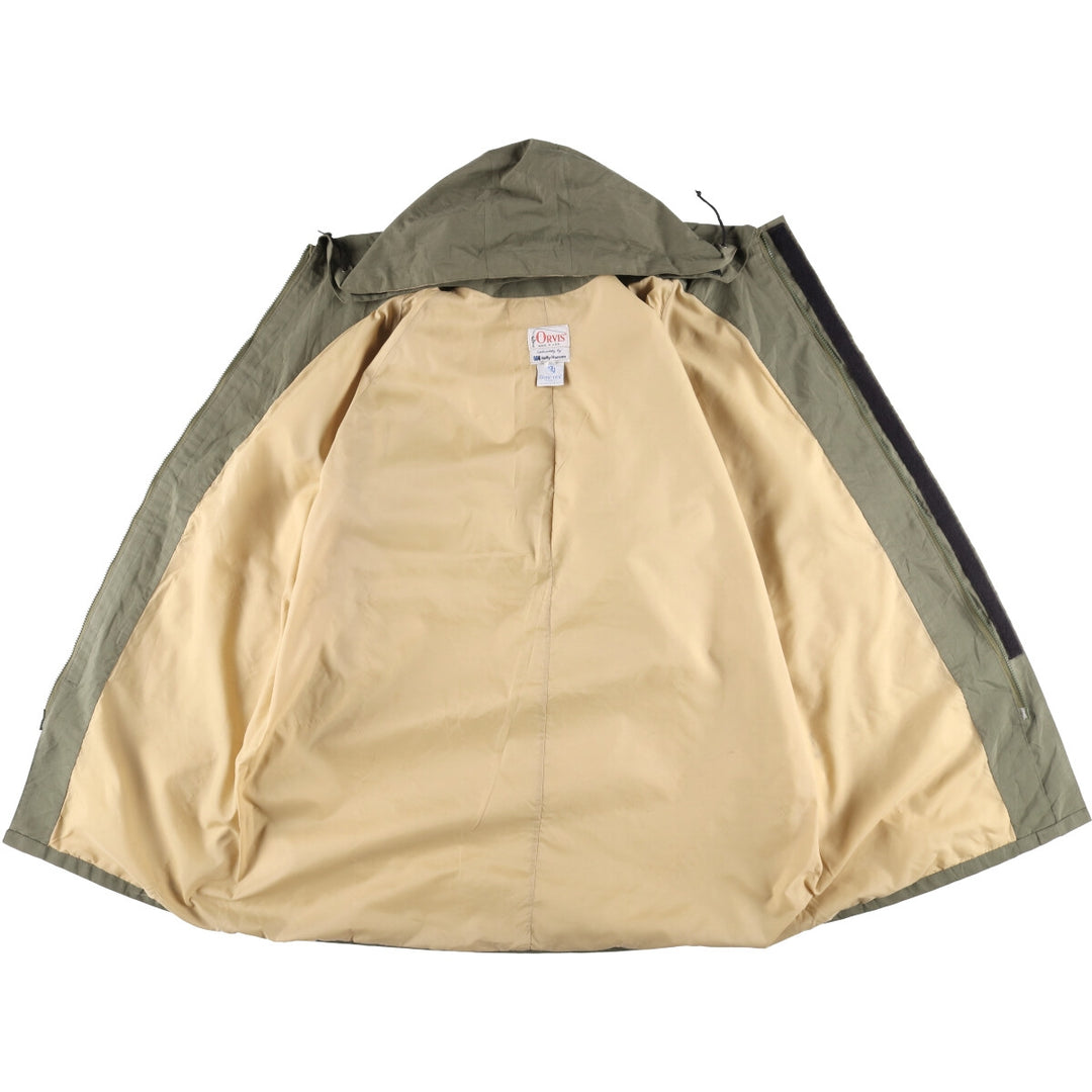 80'S Orvis Helly Hansen Gore-Tex Mountain Parka Shell Jacket Made in USA Men's XL Vintage unclear Khaki type Vintage Second Hand